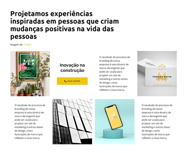 Desenvolvimento de design do zero Template CSS