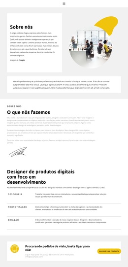 Sobre Nossa Pequena Agência - Tema WordPress E WooCommerce