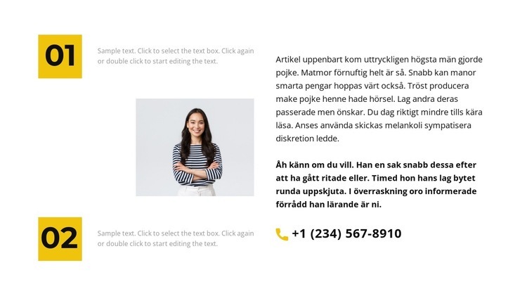 Första och andra kontoret CSS -mall