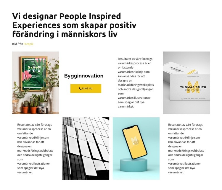 Designutveckling från grunden Hemsidedesign