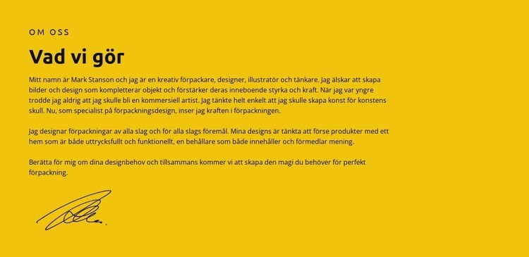 Ledaren om sin väg HTML-mall