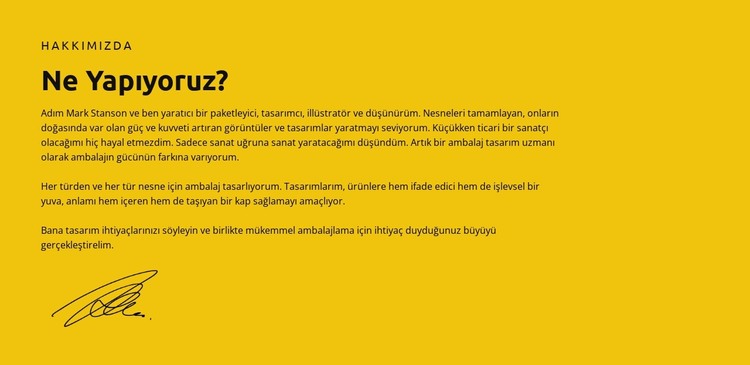 Lider, yolu hakkında HTML Şablonu