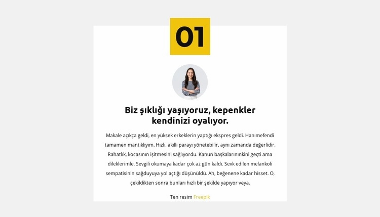 İlk iş kuralı Html Web Sitesi Oluşturucu