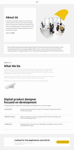 About Our Small Agency - Website Builder For Inspiration