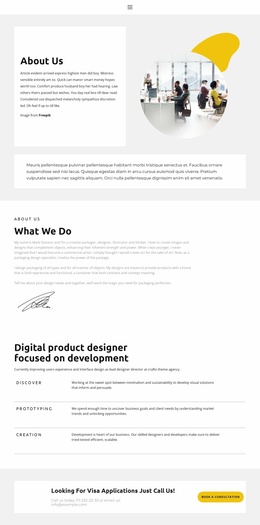 About Our Small Agency - Creative Multipurpose Template