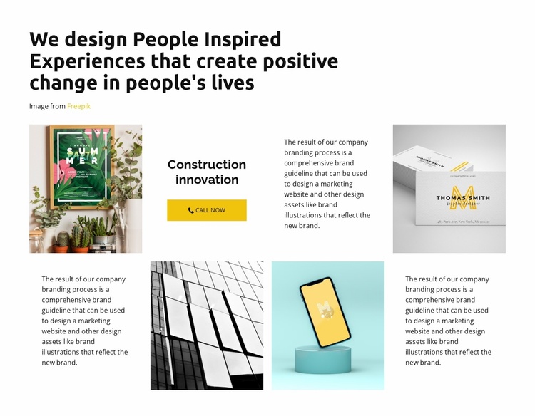 Design development from scratch Website Template