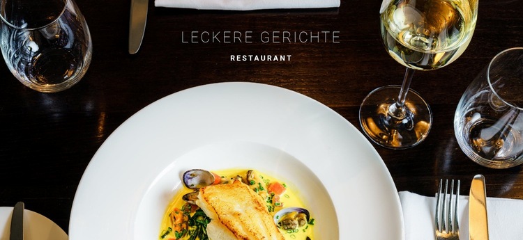 Leckere Fischgerichte Website design