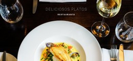 HTML Adaptable Para Deliciosos Platos De Pescado