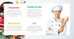 Superbe Conception Web Pour Cuisinier Professionnel Formé