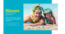 Resort Sulla Spiaggia Con Parco Acquatico - HTML Builder