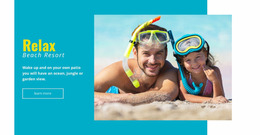 Premium WordPress Page Builder For Beachfront Resort With Waterpark