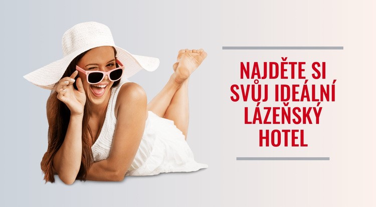 Ideální lázeňský hotel Šablona CSS