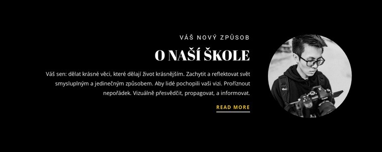 Informace o škole Šablona webové stránky