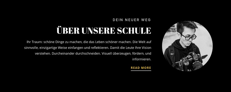 Schulinformationen CSS-Vorlage