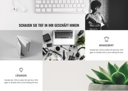 Schauen Sie Tief Ins Geschäft - Kreatives Mehrzweck-Website-Design