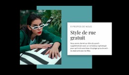 Magasin De Style De Rue - Conception De Sites Web