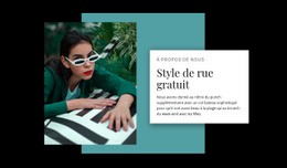 Magasin De Style De Rue - Page De Destination De Téléchargement Gratuit