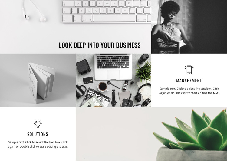 Look deep into business Homepage Design
