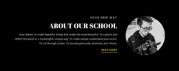 Responsive HTML For School Information