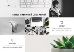 Guarda In Profondità Negli Affari - Progettazione Creativa Del Sito Multiuso