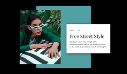 Street Style Store - One Page Design