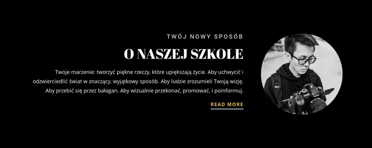 Informacje o szkole Szablon witryny sieci Web