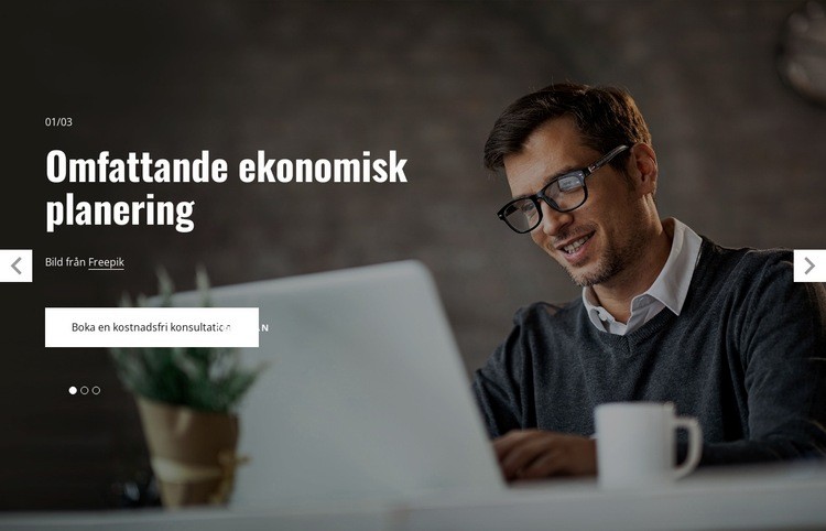 Omfattande ekonomisk planering HTML-mall