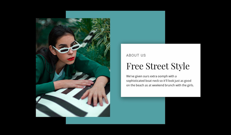 Streetstyle winkel Website mockup