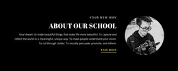School Information - Mobile Website Template