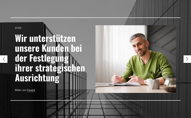 Strategische Ausrichtung HTML Website Builder