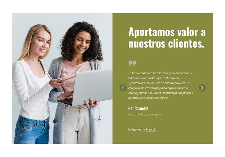 Reseñas de consultoría confiable Plantillas de creación de sitios web