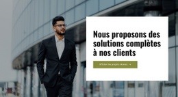 Conseil Centré Sur Le Client – Maquette De Site Web Prête À L'Emploi