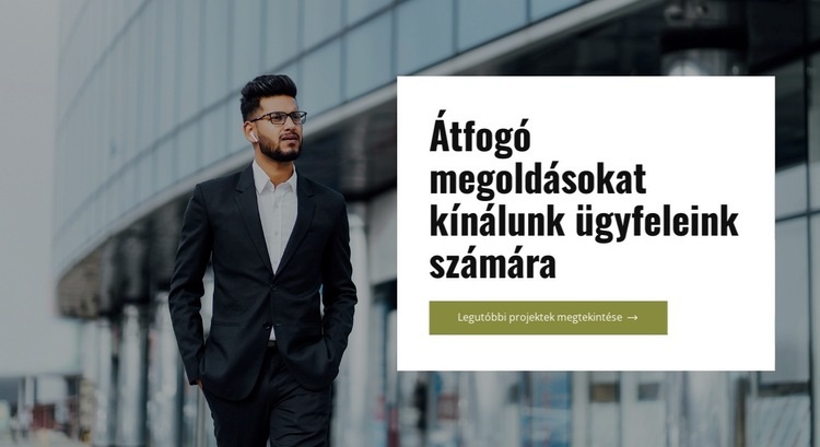 Ügyfélközpontú tanácsadás HTML Sablon