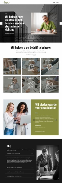 Strategisch Advies Voor Groei #One-Page-Template-Nl-Seo-One-Item-Suffix