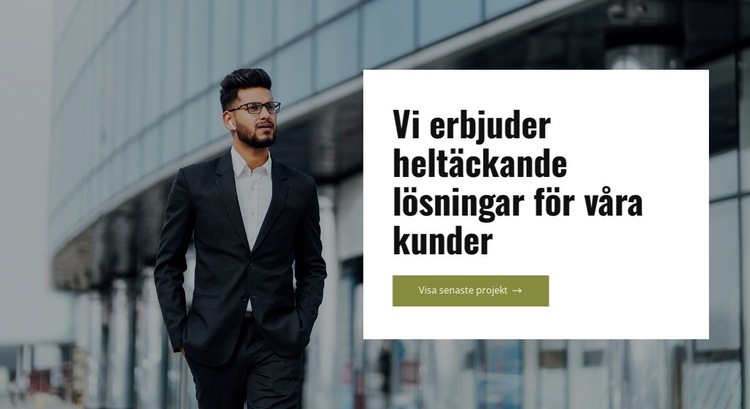 Kundcentrerad rådgivning HTML-mall