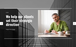 Product Landing Page For Strategic Direction Services