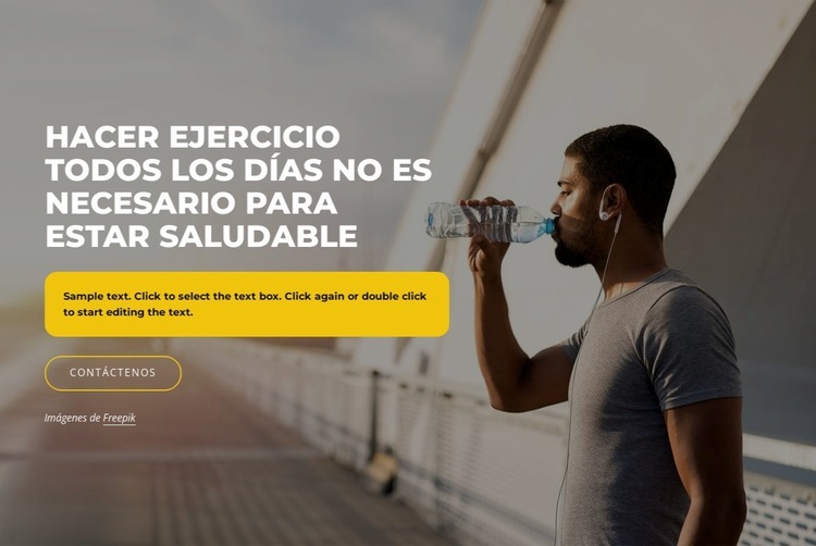 Consigue tus objetivos de fitness Creador de sitios web HTML