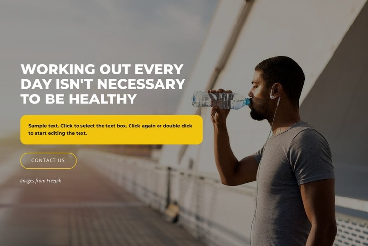 Achieve your fitness goals HTML Template