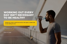 Achieve Your Fitness Goals - Easy-To-Use HTML5 Template