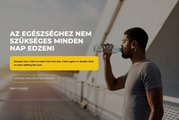 Érje El Fitnesz Céljait - Egyszerű Webhelysablon