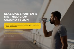 Pagina-HTML Voor Bereik Uw Fitnessdoelen