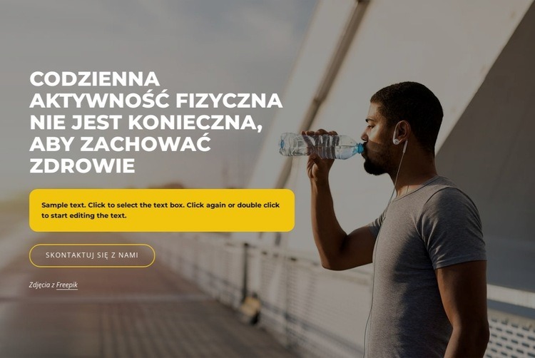 Osiągnij swoje cele fitness Szablony do tworzenia witryn internetowych