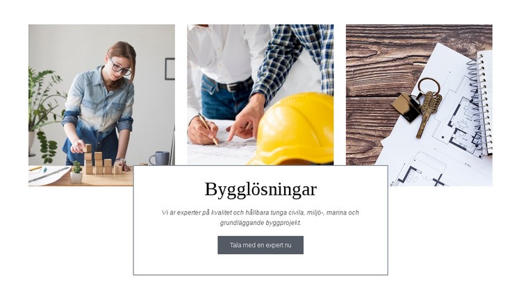 Bygglösningar CSS -mall