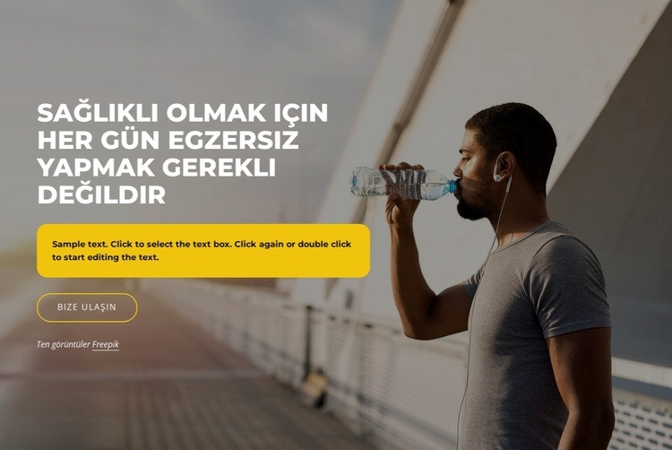 Fitness hedeflerinize ulaşın Şablon