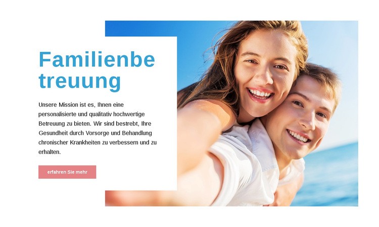 Familienbetreuung HTML5-Vorlage