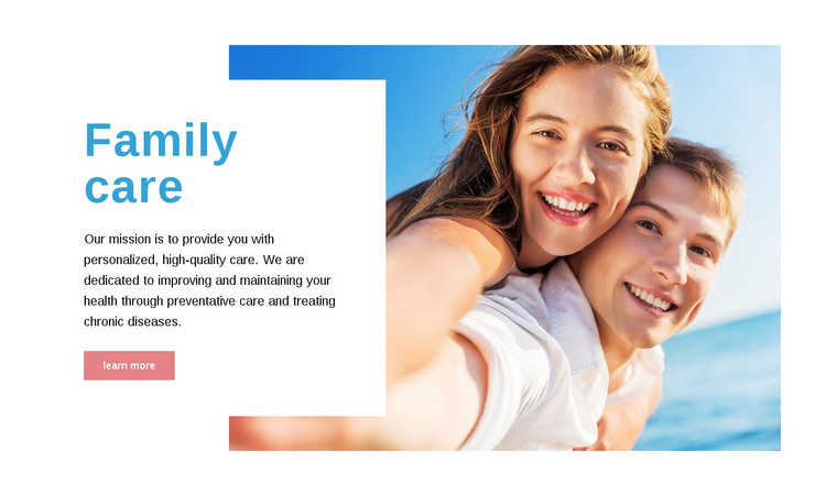 Family care  Homepage Design