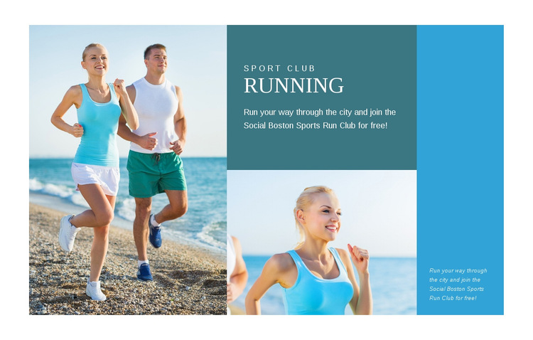 How to run a marathon HTML5 Template