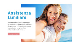 Layout Del Sito Web Per Assistenza Familiare