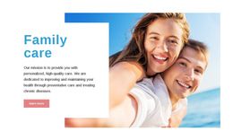 Family Care - Best One Page Template
