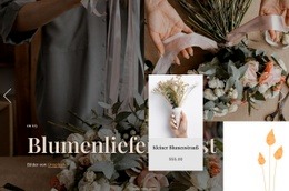 Blumenlieferdienst - Modernes Website-Design